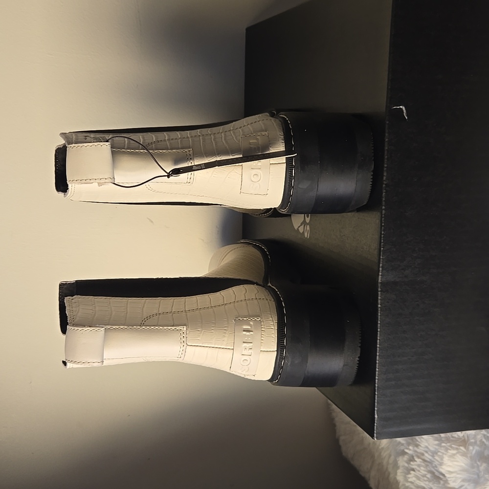 Sorel Joan Now Chelsea Boots Chalk Size US 12 - Picture 3 of 5